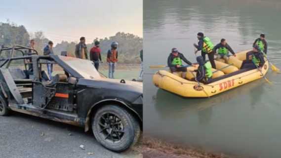 Major accident near Rishikesh, vehicle of forest department officials overturned in the canal, 4 killed