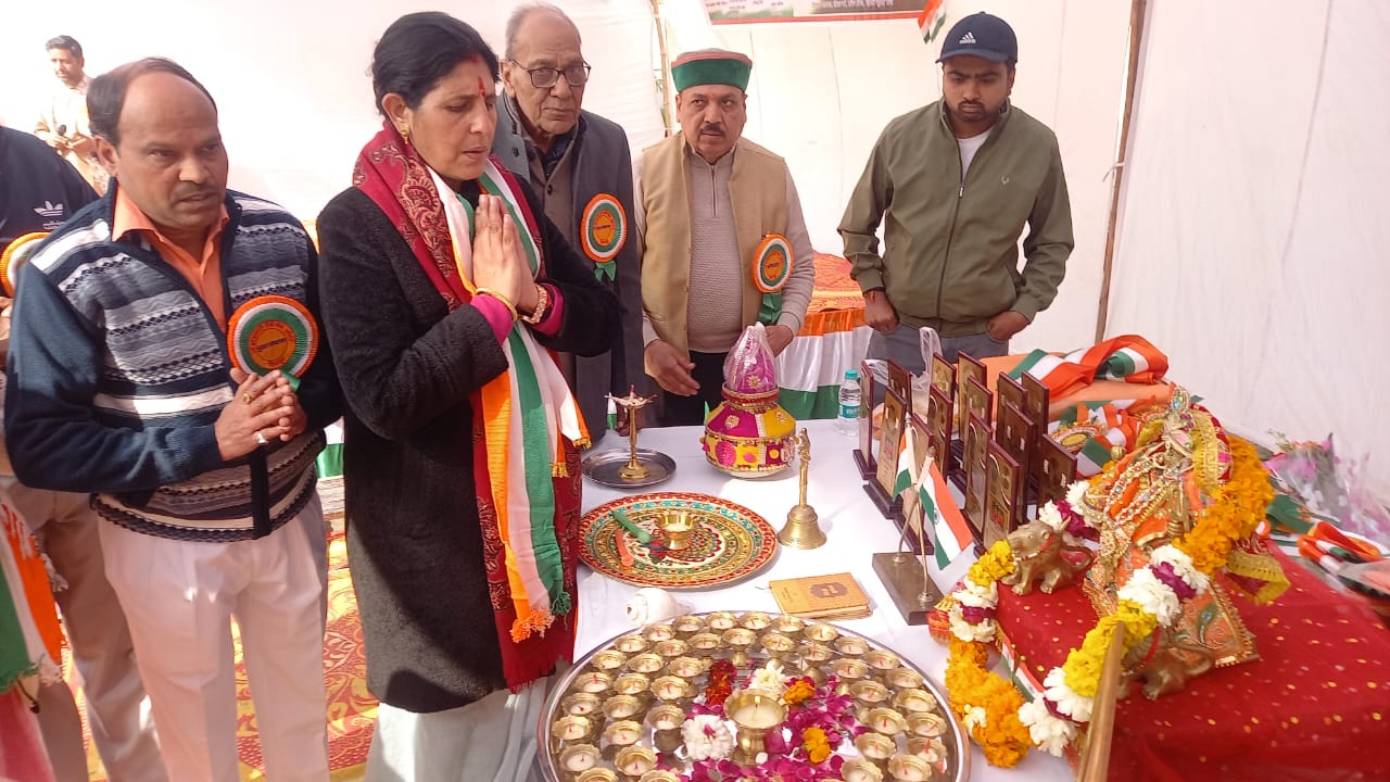 राज्य मंत्री मधु भट्ट ने 75 वे गणतंत्र दिवस समारोह