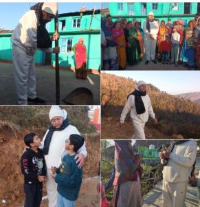 गाँव चलो अभियान’ में चम्पावत के दो दिवसीय दौरे पर