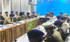 आगामी लोकसभा चुनाव को देखते हुए एसएसपी ने किया मासिक अपराध गोष्ठी का आयोजन