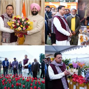 मुख्यमंत्री ने राजभवन में राज्यपाल से भेंट कर वसन्तोत्सव की