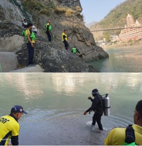 लक्ष्मणझूला तपोवन में गंगा में नहाते हुआ डूबा युवक, SDRF