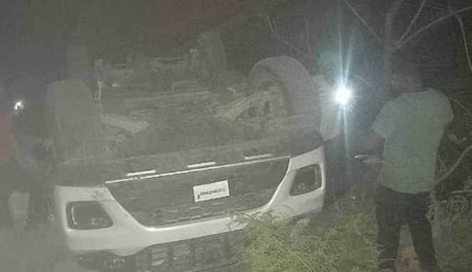 Accident in Lansdowne, car carrying passengers from Haryana fell into a pit, three year old girl died, four injured
