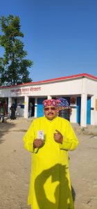 *कैबिनेट मंत्री महाराज ने अपने विधानसभा क्षेत्र में किया मतदान* 