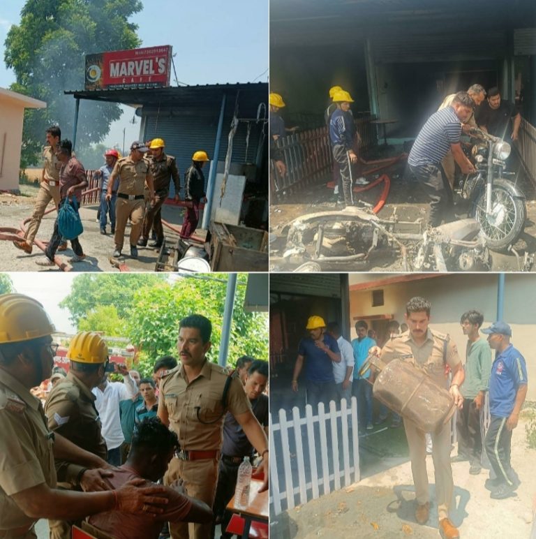 आग में फंसे लोगों के लिये देवदूत बनी दून पुलिस.....
