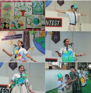 आर्यन स्कूल ने पृथ्वी दिवस के उपलक्ष्य में पिन बोर्ड