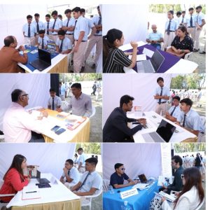 आर्यन स्कूल में छात्रों के लिए आयोजित हुआ यूनिवर्सिटी फेयर