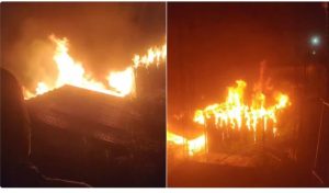 उत्तरकाशी के मोरी क्षेत्र में आवासीय मकान में लगी आग