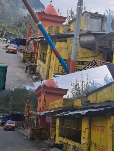 बद्रीनाथ धाम के मुख्य मार्ग पर स्थित हनुमान चट्टी में