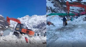 बर्फबारी के चलते रुके बदरीनाथ में मास्टर प्लान के कार्य