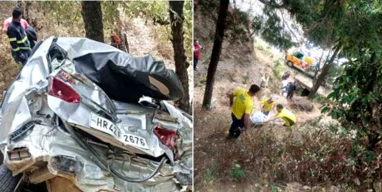 मसूरी में दर्दनाक सड़क हादसा, हरियाणा से आए तीन लोगों