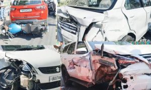 राष्ट्रपति दौरे से पहले ही हुआ बड़ा हादसा ,बाल-बाल बची