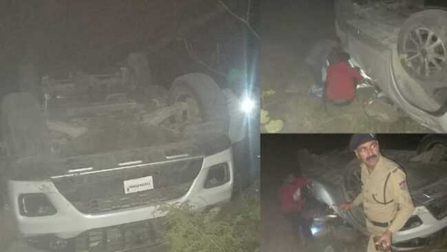 Vehicle of tourists going from Rohtak to visit Uttarakhand fell into a ditch, innocent died, 4 people serious