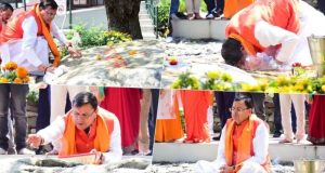 सीएम धामी ने कैंची धाम में नीब करौरी बाबा से