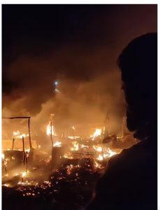 हल्द्वानी वनभलपुरा : एक बार फिर से झुलसा भीषण अग्नि