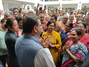 ऋषिकेश :लोकसभा चुनाव प्रचार से समय निकाल मुख्यमंत्री पुष्कर सिंह