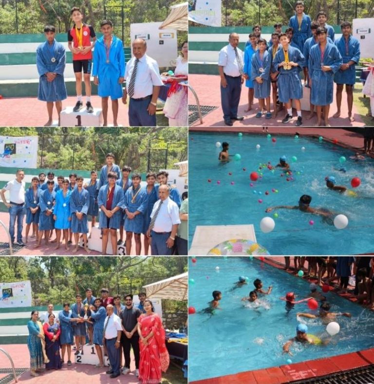 द पेसल वीड स्कूल में इंटर हाउस तैराकी और वाटर