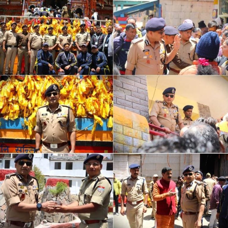 पुलिस महानिदेशक ने श्री बद्रीनाथ धाम पहुँचकर लिया सुरक्षा व्यवस्थाओं