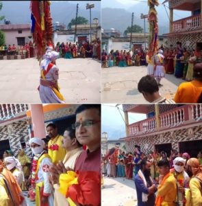 सैकड़ों गांवों व बद्रीविशाल से भेंट करने के बाद बिजराकोट