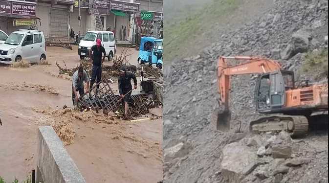 Rain-landslide in Uttarakhand: Gangotri highway closed, rain drains overflowing, water entered houses, Meteorological Department alert