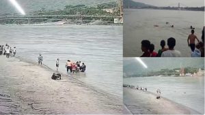 ऋषिकेश में बेटे को बचाने के लिए गंगा की लहरों