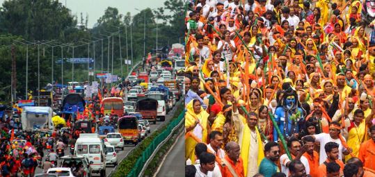 दिन-प्रतिदिन बढ़ती जा रही कांवड़ यात्रा, तीन दिन के अंदर 12 लाख से अधिक कांवड़ियों ने भरा गंगाजल