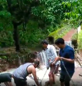 कर्णप्रयाग में तेज बारिश से आये गधेरे ने विकराल रूप