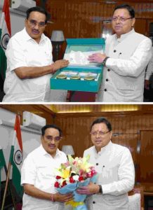 मुख्यमंत्री ने की केन्द्रीय जल शक्ति मंत्री से भेंट। राज्य