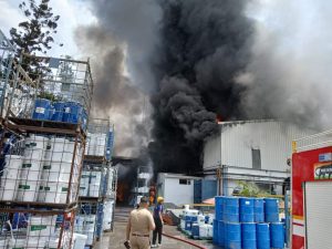 हरिद्वार फोरेस स्पेशलिटी केम, यूनिट 1 मे लगी भयंकर आग