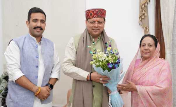 Himachal minister Vikramaditya Singh met Uttarakhand CM Dhami, these issues were discussed