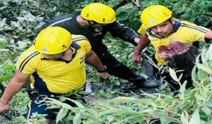 देहरादून-मसूरी मार्ग पर मैगी प्वाइंट के पास खाई में गिरी