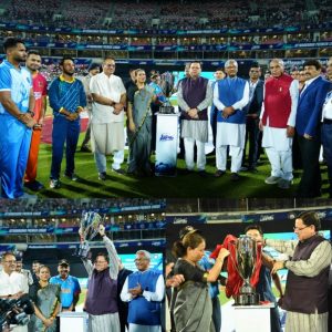 मुख्यमंत्री धामी ने उत्तराखंड प्रीमीयर लीग की ट्रॉफी का अनावरण