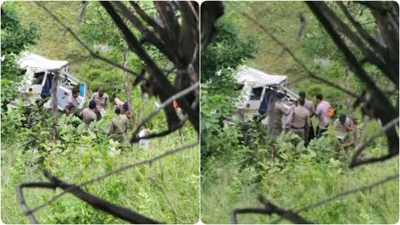 लैंसडॉउन तहसील क्षेत्र में बारातियों से भरी जीप खाई में गिरी