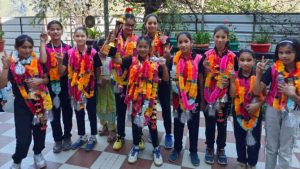 ज्योतिर्मठ में स्टेट ओलम्पिक चैंपियनशिप के विजेता खिलाड़ियों के सम्मान