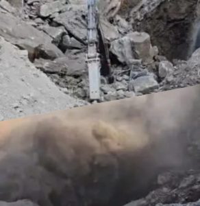 मारवाड़ी के पास दरकी पहाड़ी,जोशीमठ के लोगों को फिर से