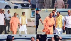 यूपी सीएम योगी आदित्यनाथ की माता। माता की कुशलक्षेम जानने