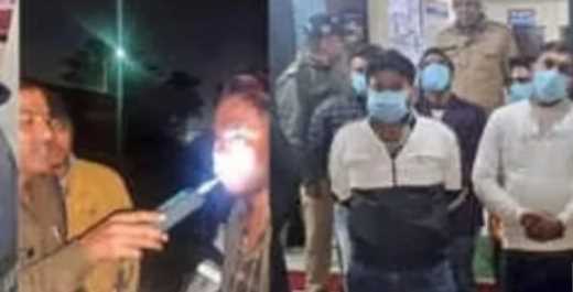 Haridwar police taught a lesson to the spoilt Raees Jado who had gone out on a long drive after drinking with his friends