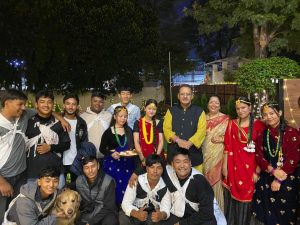 गोर्खाली समाज के भईलो उत्सव मनाते कैबिनेट मंत्री गणेश जोशी