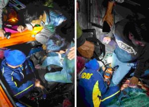 *जनपद नैनीताल- निगलाट के पास वाहन दुर्घटनाग्रस्त, एसडीआरएफ टीम ने