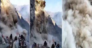 उत्तराखंड के पिथौरागढ़ में भीषण लैंडस्लाइड से हाइवे हुआ बंद,