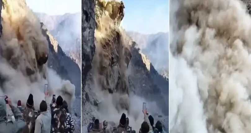 उत्तराखंड के पिथौरागढ़ में भीषण लैंडस्लाइड से हाइवे हुआ बंद,