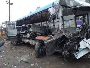 फिर एक बस हादसा ! हल्द्वानी डिपो की बस की