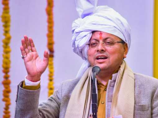 CM Dhami's road show today in Uttarakhand civic elections, the wheel of development will run with triple engine