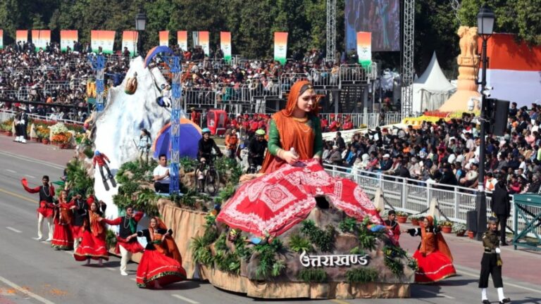 गणतंत्र दिवस परेड में उत्तराखंड की झांकी को मिला तीसरा स्थान