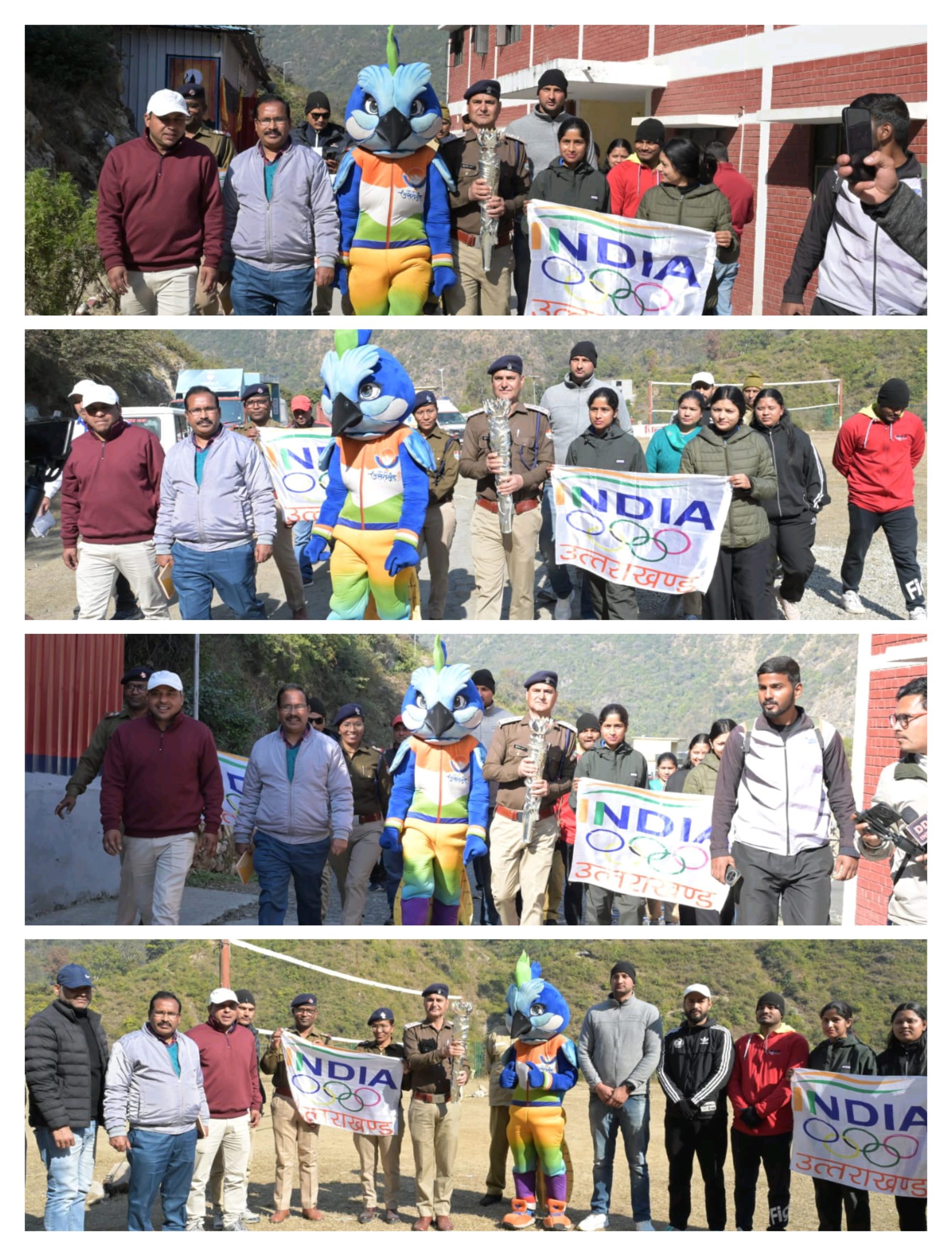 38वें राष्ट्रीय खेलों की मशाल "तेजस्विनी" पहुंची रुद्रप्रयाग - myuttarakhandnews.com