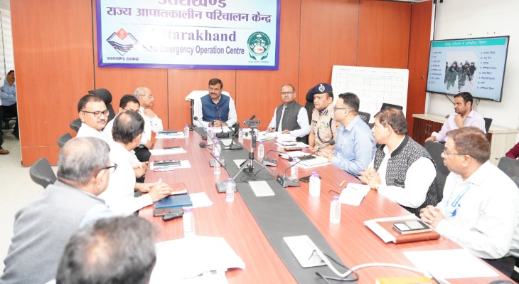 मुख्य सचिव ने आपदा प्रबंधन विभाग की समीक्षा की