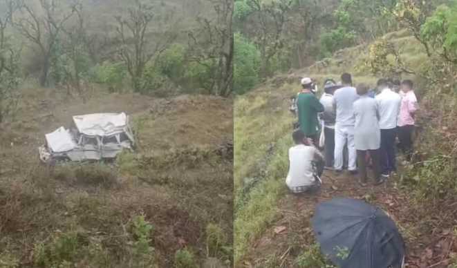 उत्तराखंड में भीषण सड़क हादसा, खाई में गिरा बारातियों से