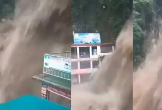 मसूरी में कैंपटी फॉल ने लिया विकराल रूप, सहम गए Kempty Falls in Mussoorie took a terrifying form, tourists got scared, Orange alert in Uttarakhand till 8 May