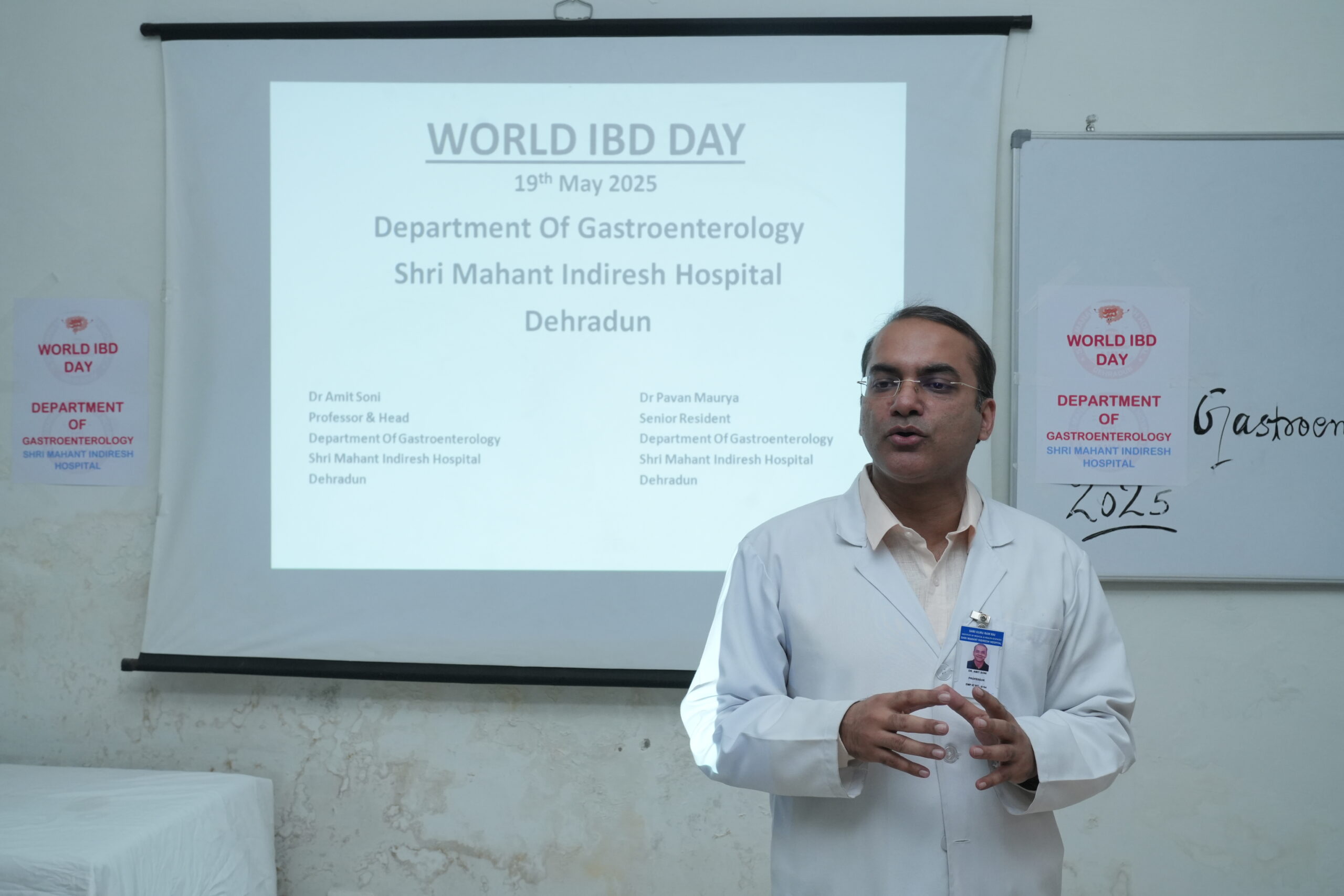 श्री महंत इन्दिरेश अस्पताल में वर्ल्ड IBD डे पर जागरूकता