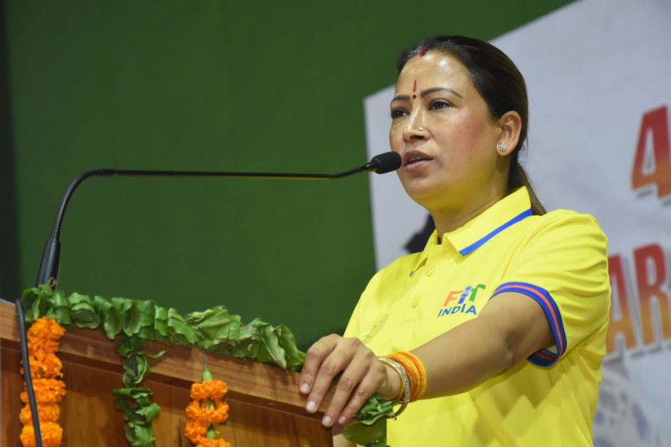 प्रदेश के लिए मेडल जीतते ही नौकरी तैयार मिलेगी- रेखा आर्या